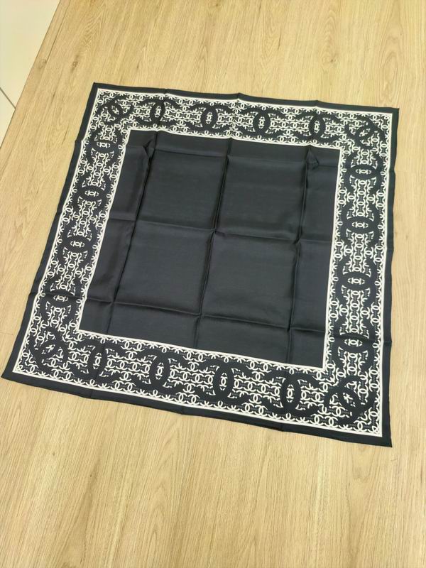 Chanel silk Scarf E (6)