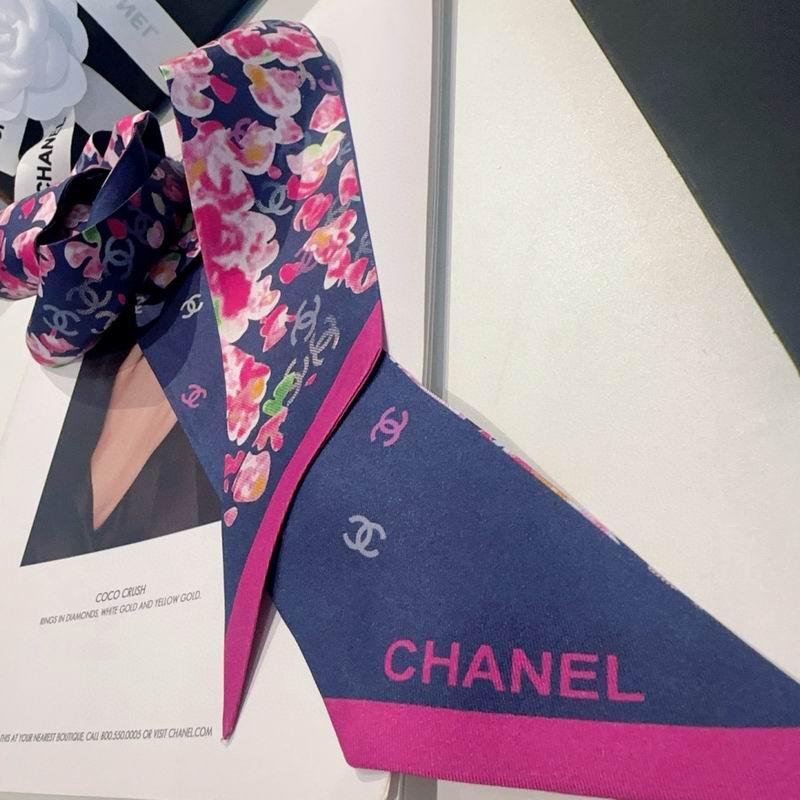 Chanel silk ribbon 120X6cm E 04 (2)