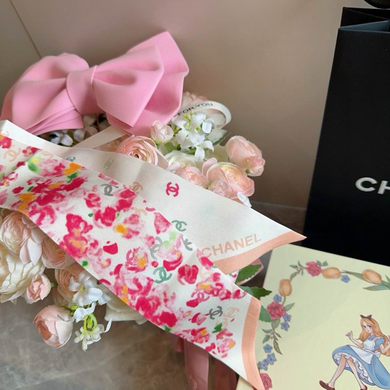 Chanel silk ribbon 120X6cm E 04 (26)