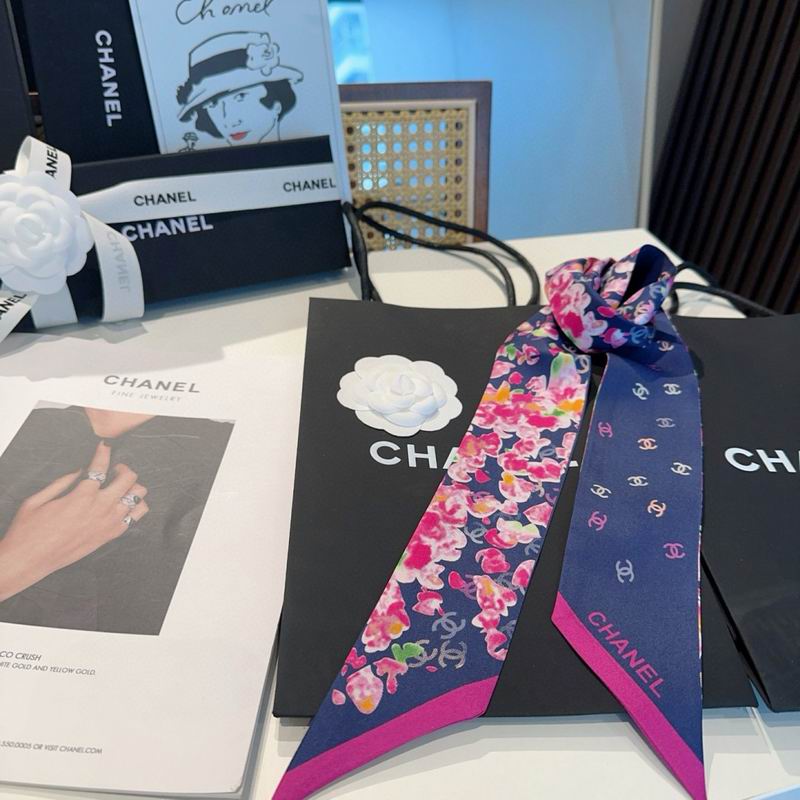 Chanel silk ribbon 120X6cm E 04 (3)