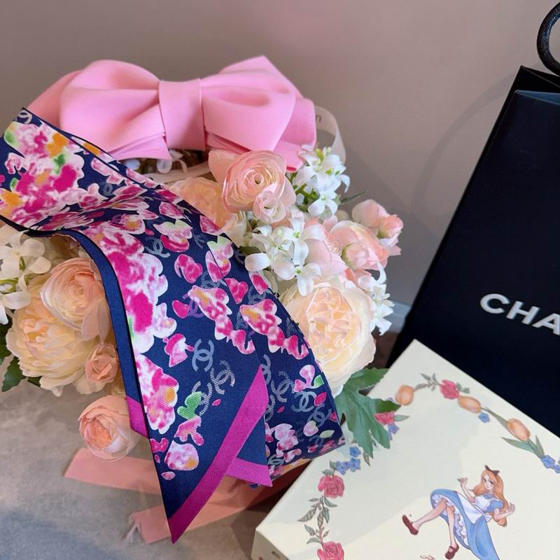 Chanel silk ribbon 120X6cm E 04 (6)