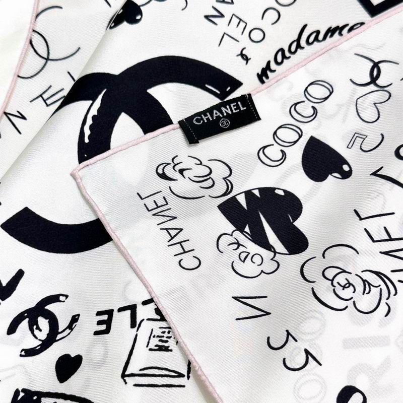 Chanel silk scarf 90X90cm E04 (20)