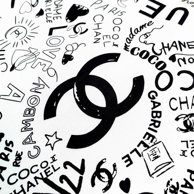 Chanel silk scarf 90X90cm E04 (22)