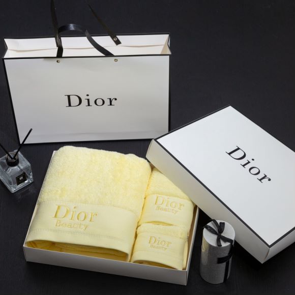 Dior 浴巾70X145cm 毛巾35X75cm 小方巾35X35cm  (6)