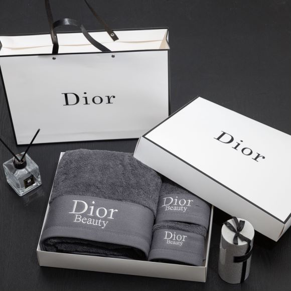 Dior 浴巾70X145cm 毛巾35X75cm 小方巾35X35cm  (9)