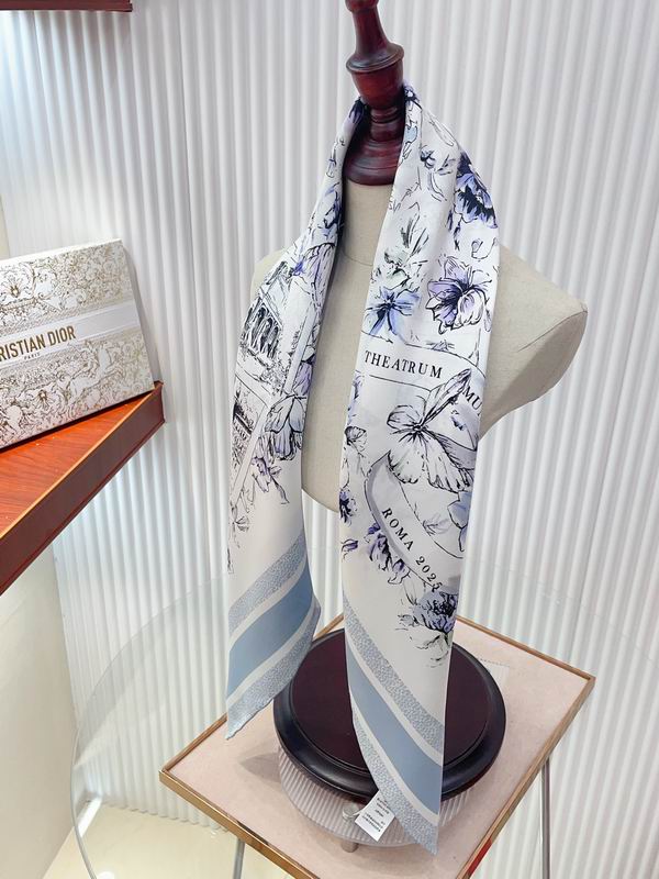 Dior silk scarf 90X90cm E05 (3)
