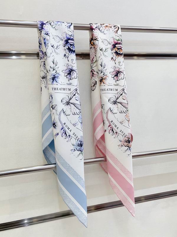 Dior silk scarf 90X90cm E05 (8)