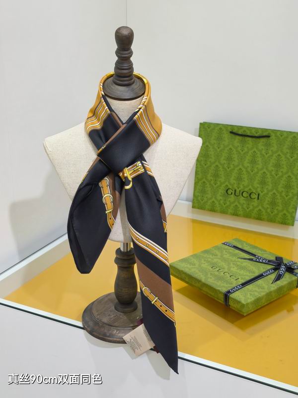 Gucci silk Scarf 90X90cm E20 (20)