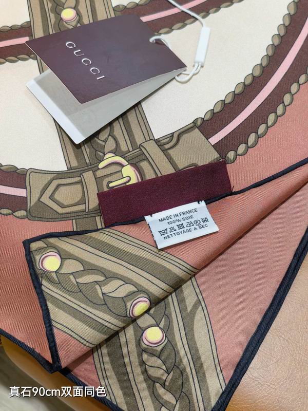 Gucci silk scarf 90X90cm E08 (13)