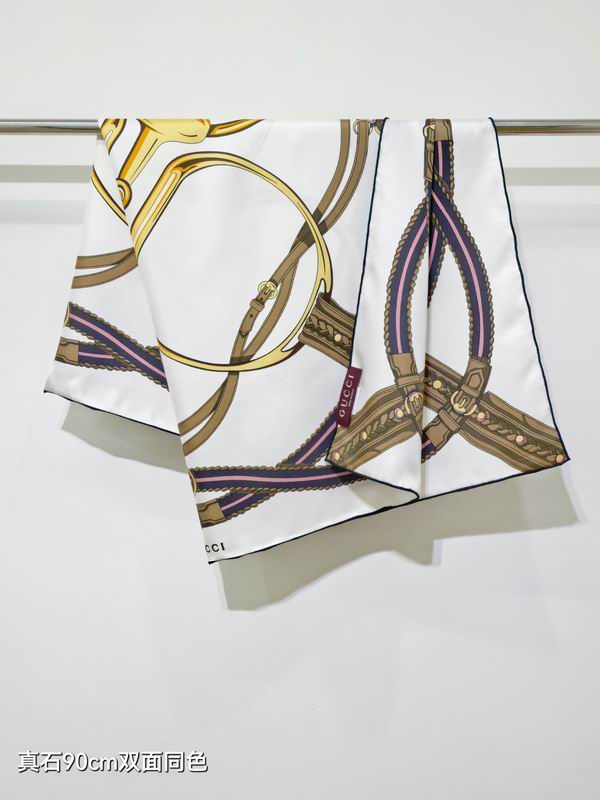 Gucci silk scarf 90X90cm E08 (3)