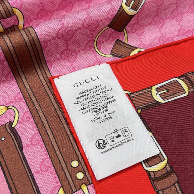 Gucci silk scarf 90X90cm E49 (4)