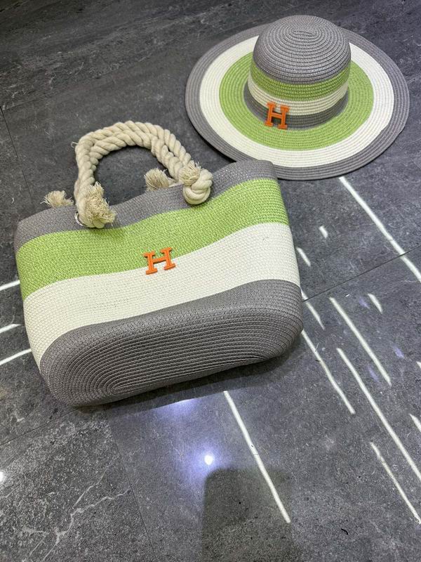 Hermes beach bag Hat dx (49)