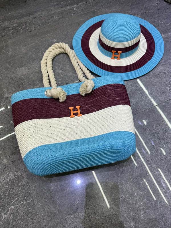 Hermes beach bag Hat dx (51)