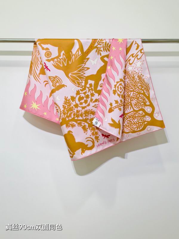 Hermes silk Scarf 90X90cm E19 (20)