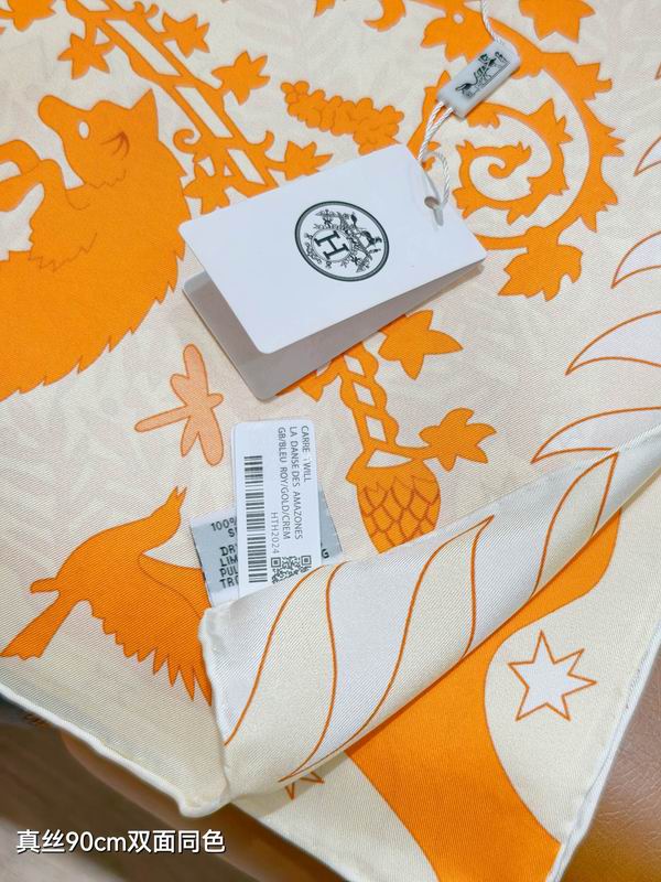 Hermes silk Scarf 90X90cm E19 (3)