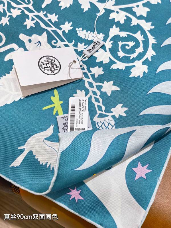 Hermes silk Scarf 90X90cm E19 (30)