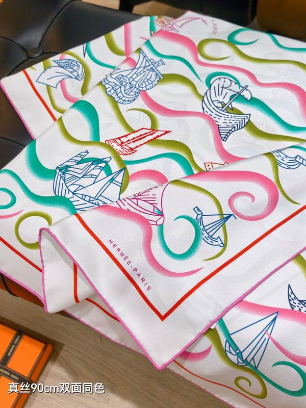 Hermes silk Scarf 90X90cm E34 (23)