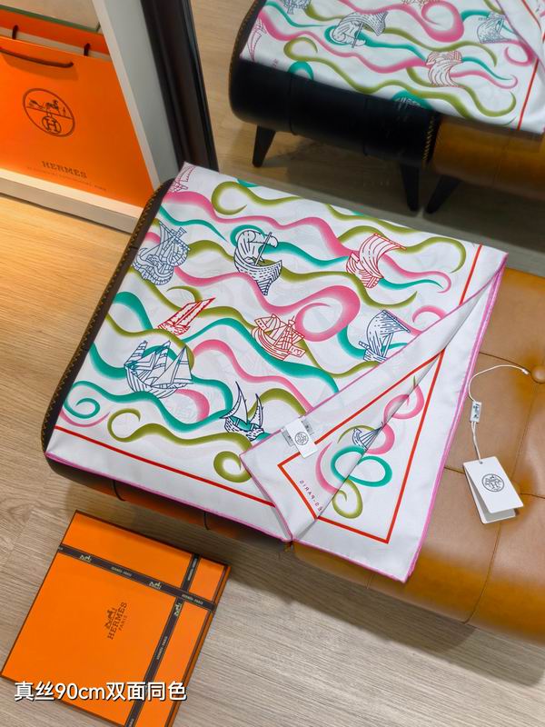 Hermes silk Scarf 90X90cm E34 (25)