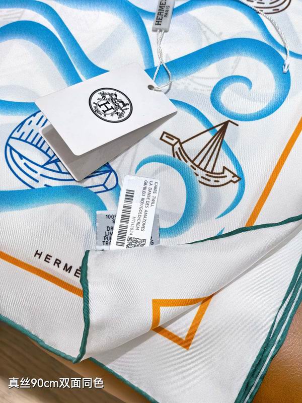 Hermes silk Scarf 90X90cm E34 (31)