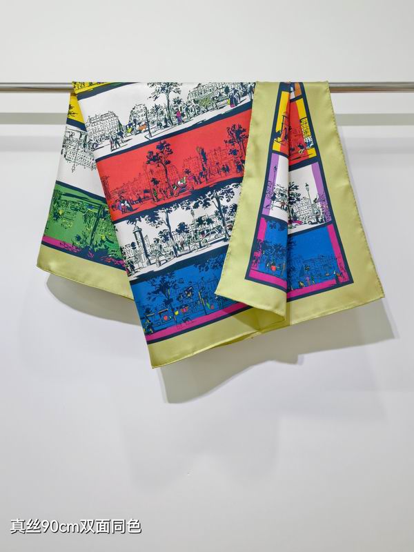 Hermes silk Scarf 90X90cm E35 (20)