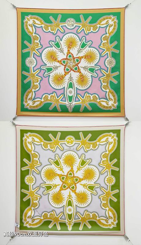 Hermes silk Scarf 90X90cm E37 (17)