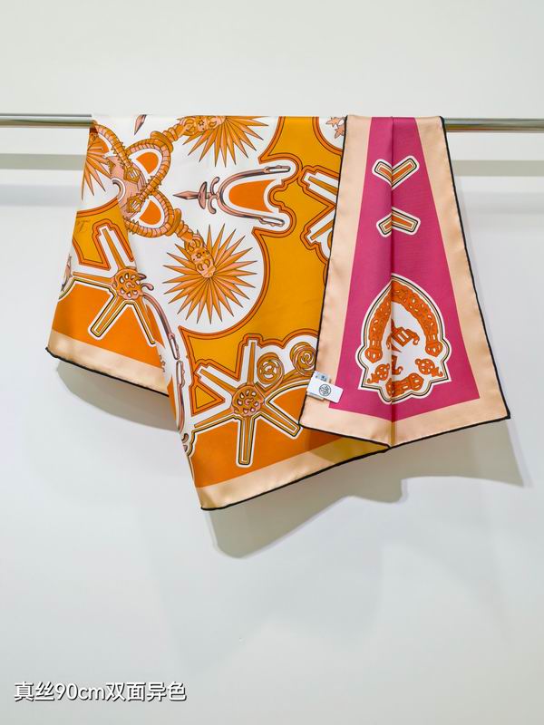 Hermes silk Scarf 90X90cm E37 (19)
