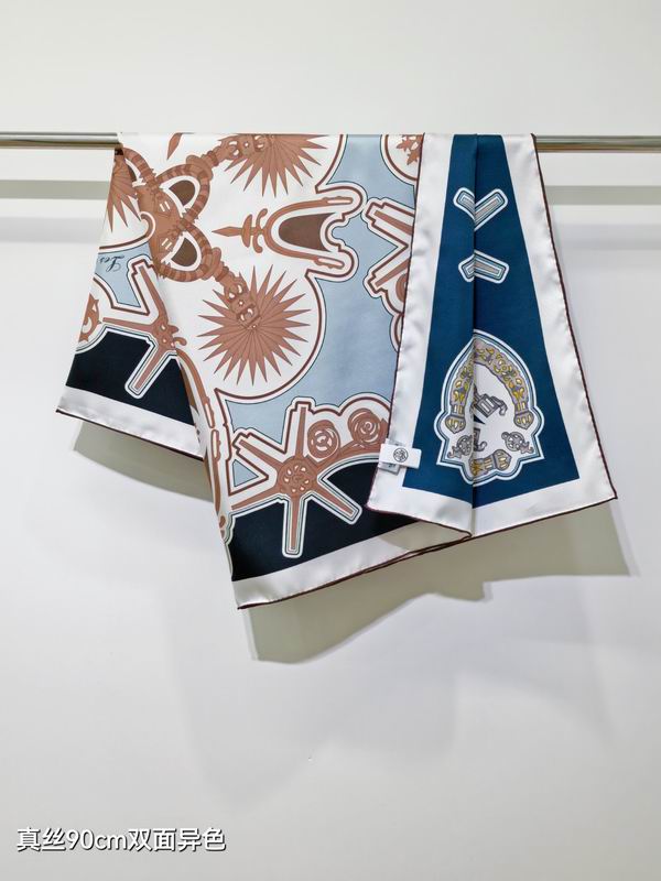 Hermes silk Scarf 90X90cm E37 (29)