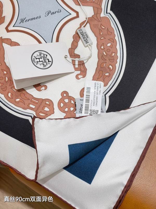 Hermes silk Scarf 90X90cm E37 (30)