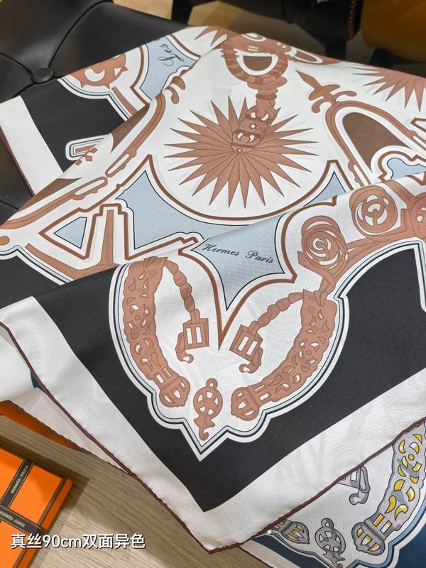 Hermes silk Scarf 90X90cm E37 (31)