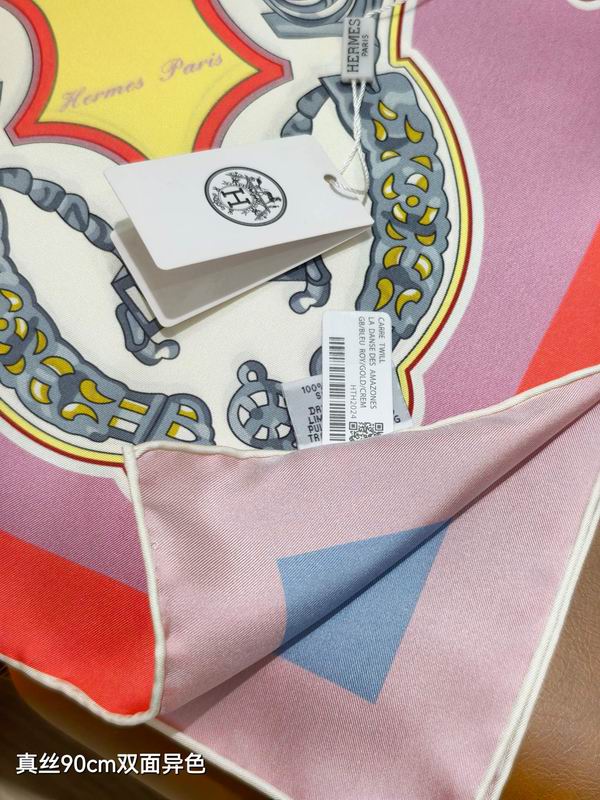 Hermes silk Scarf 90X90cm E37 (4)