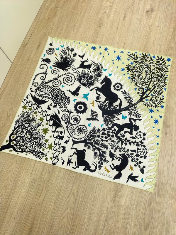 Hermes silk Scarf E (11)
