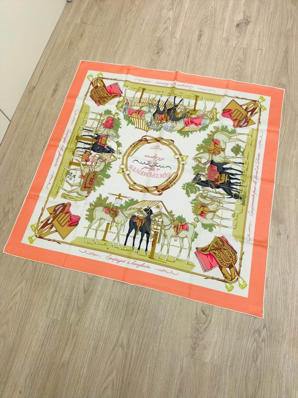 Hermes silk Scarf E (16)