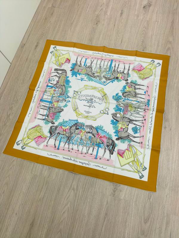 Hermes silk Scarf E (19)