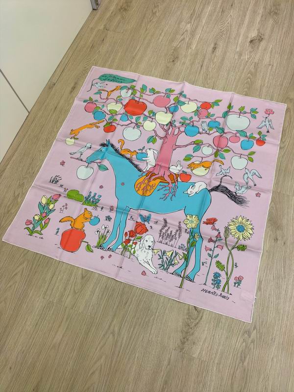Hermes silk Scarf E (4)