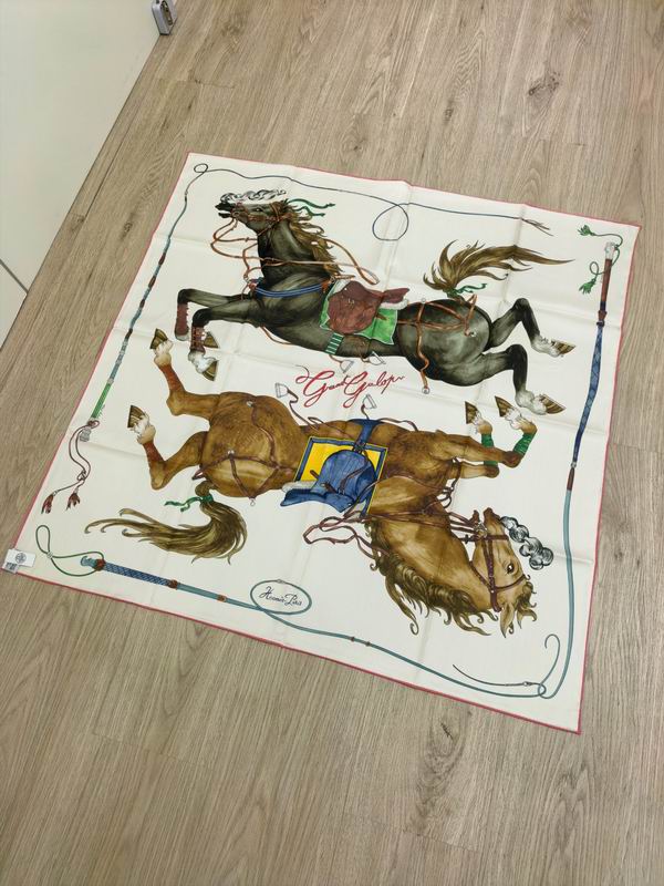 Hermes silk Scarf E (7)