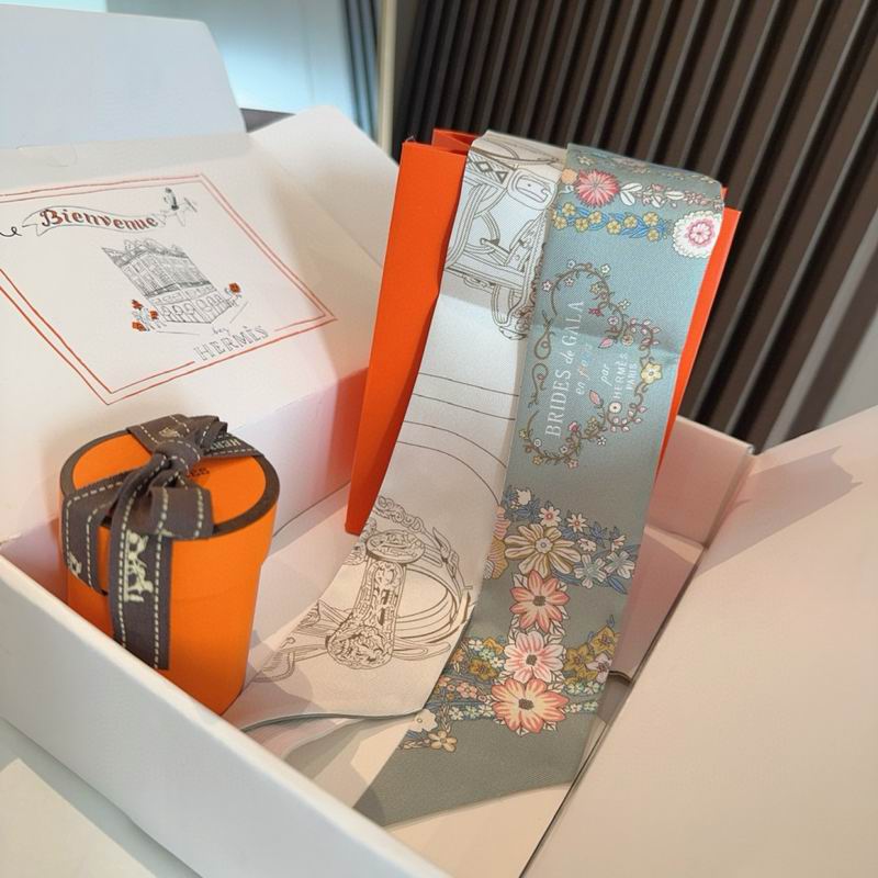 Hermes silk ribbon 5X86.5cm E12 (13)