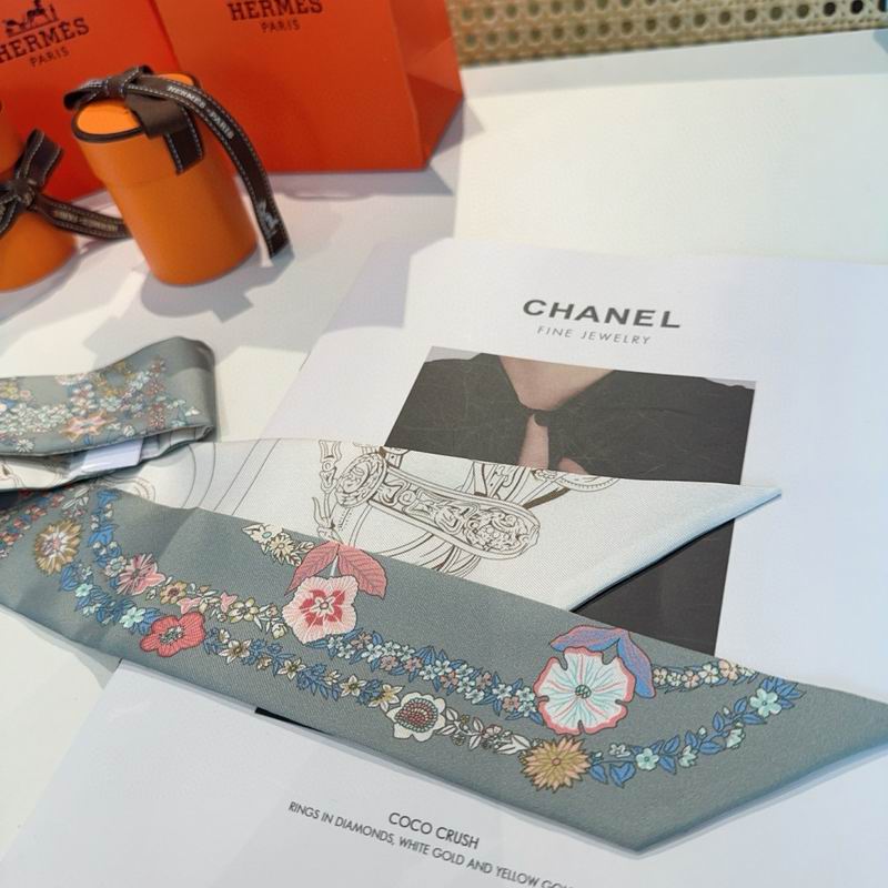 Hermes silk ribbon 5X86.5cm E12 (14)