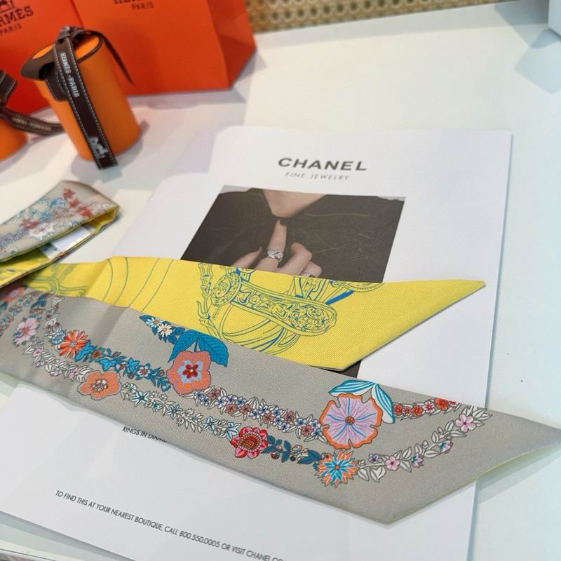 Hermes silk ribbon 5X86.5cm E12 (23)