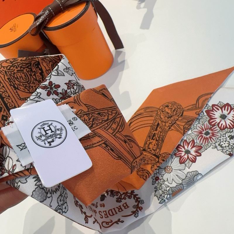 Hermes silk ribbon 5X86.5cm E12 (30)