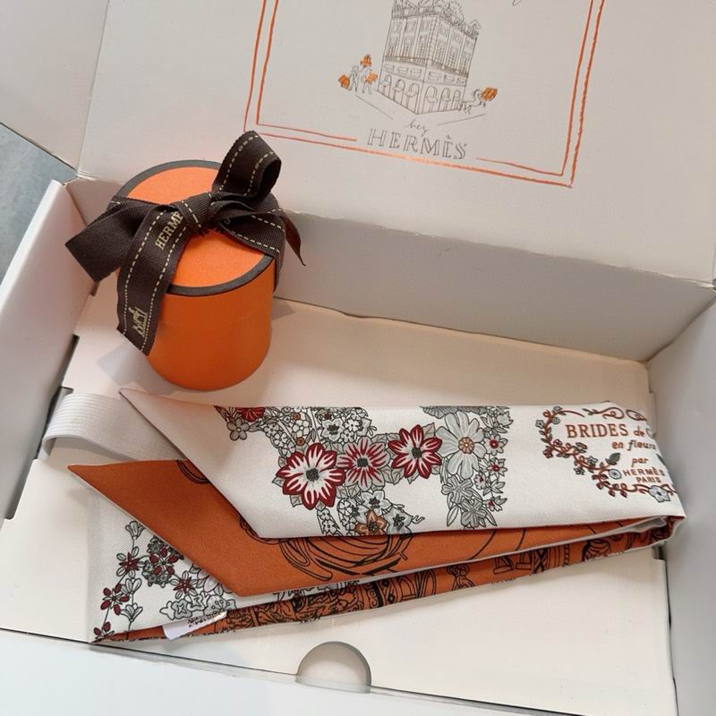 Hermes silk ribbon 5X86.5cm E12 (33)