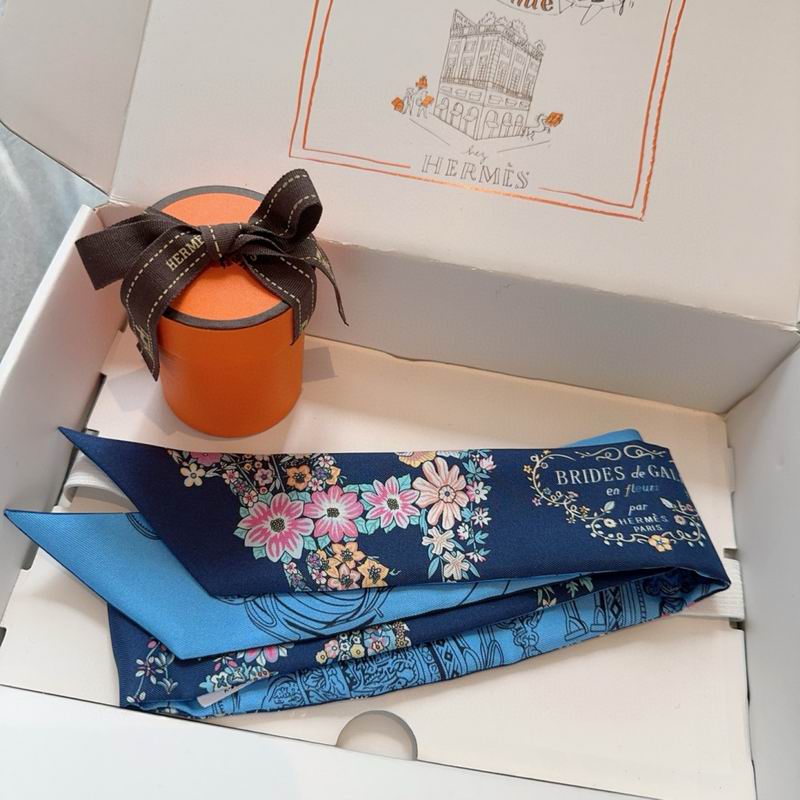 Hermes silk ribbon 5X86.5cm E12 (42)