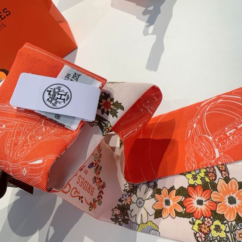 Hermes silk ribbon 5X86.5cm E12 (48)