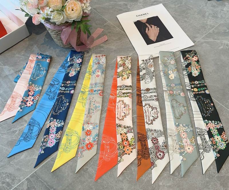 Hermes silk ribbon 5X86.5cm E12 (52)