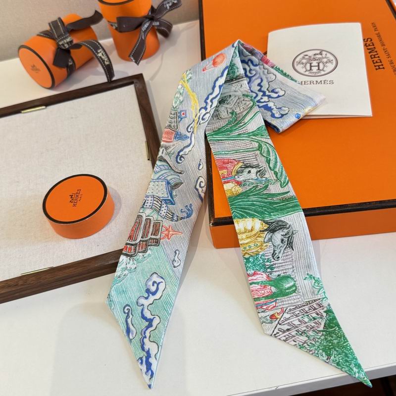 Hermes silk ribbon 5X86cm E 05 (12)