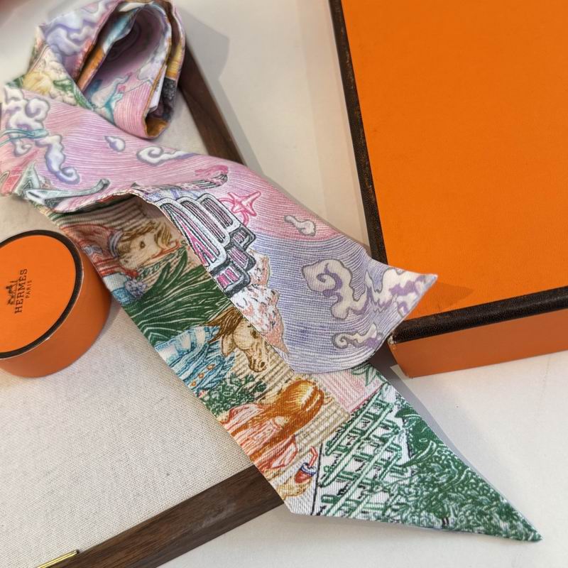 Hermes silk ribbon 5X86cm E 05 (2)
