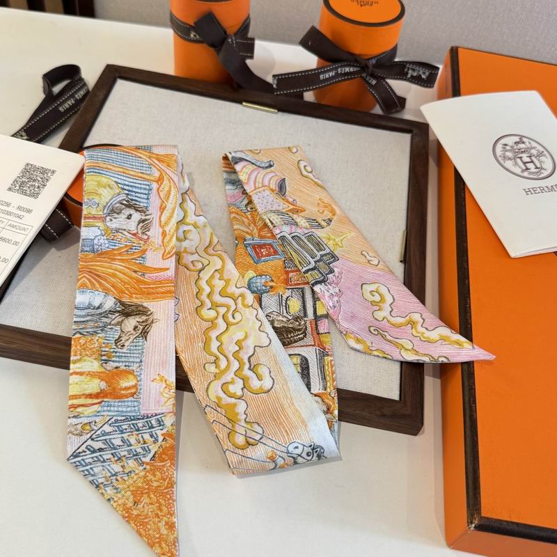 Hermes silk ribbon 5X86cm E 05 (52)