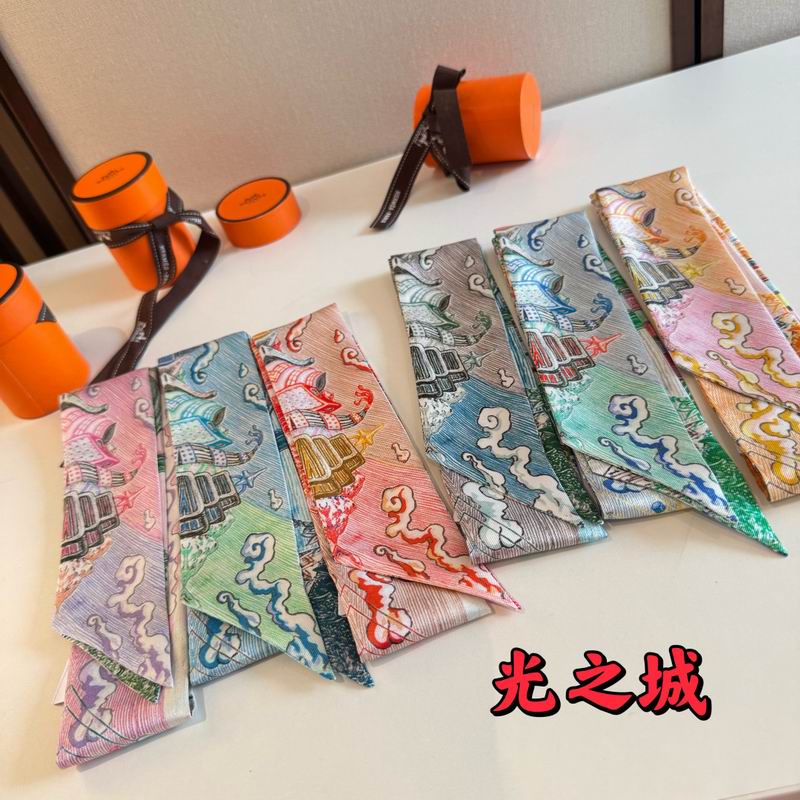 Hermes silk ribbon 5X86cm E 05 (54)