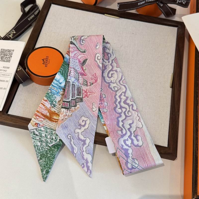 Hermes silk ribbon 5X86cm E 05 (6)