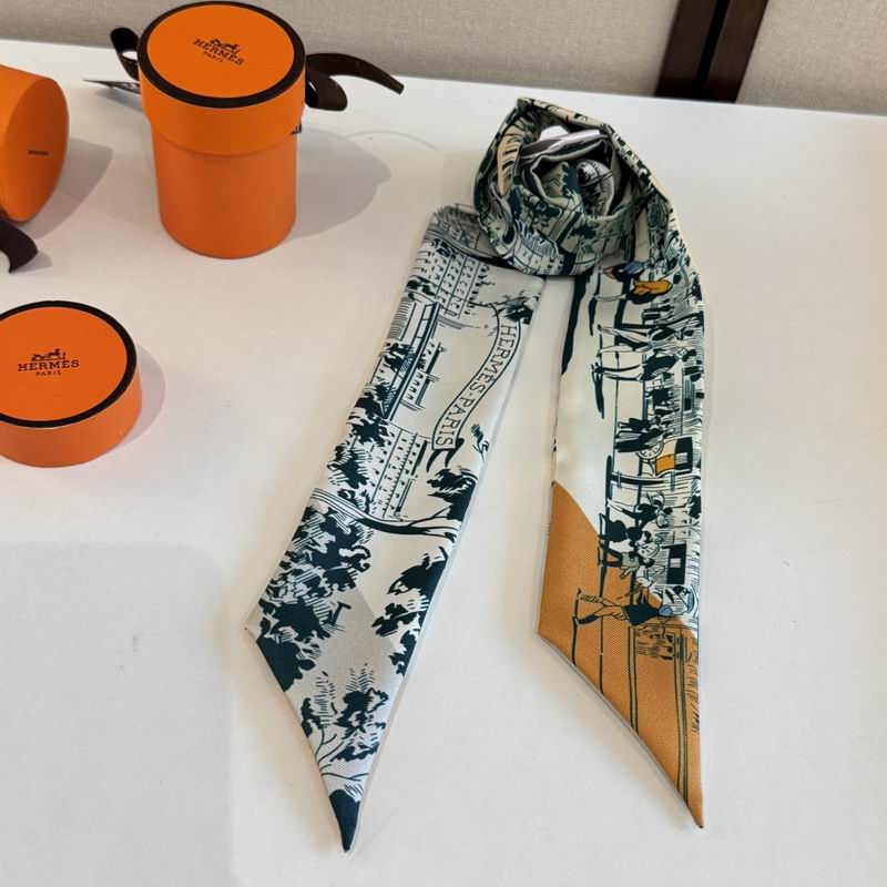 Hermes silk ribbon 5X86cm E06 (15)