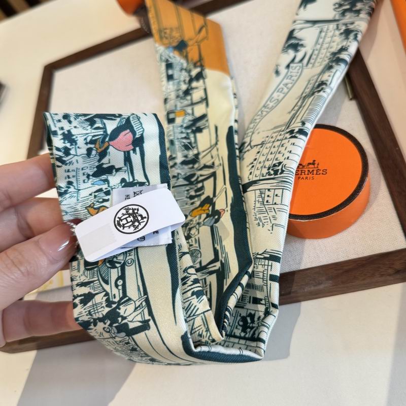 Hermes silk ribbon 5X86cm E06 (16)